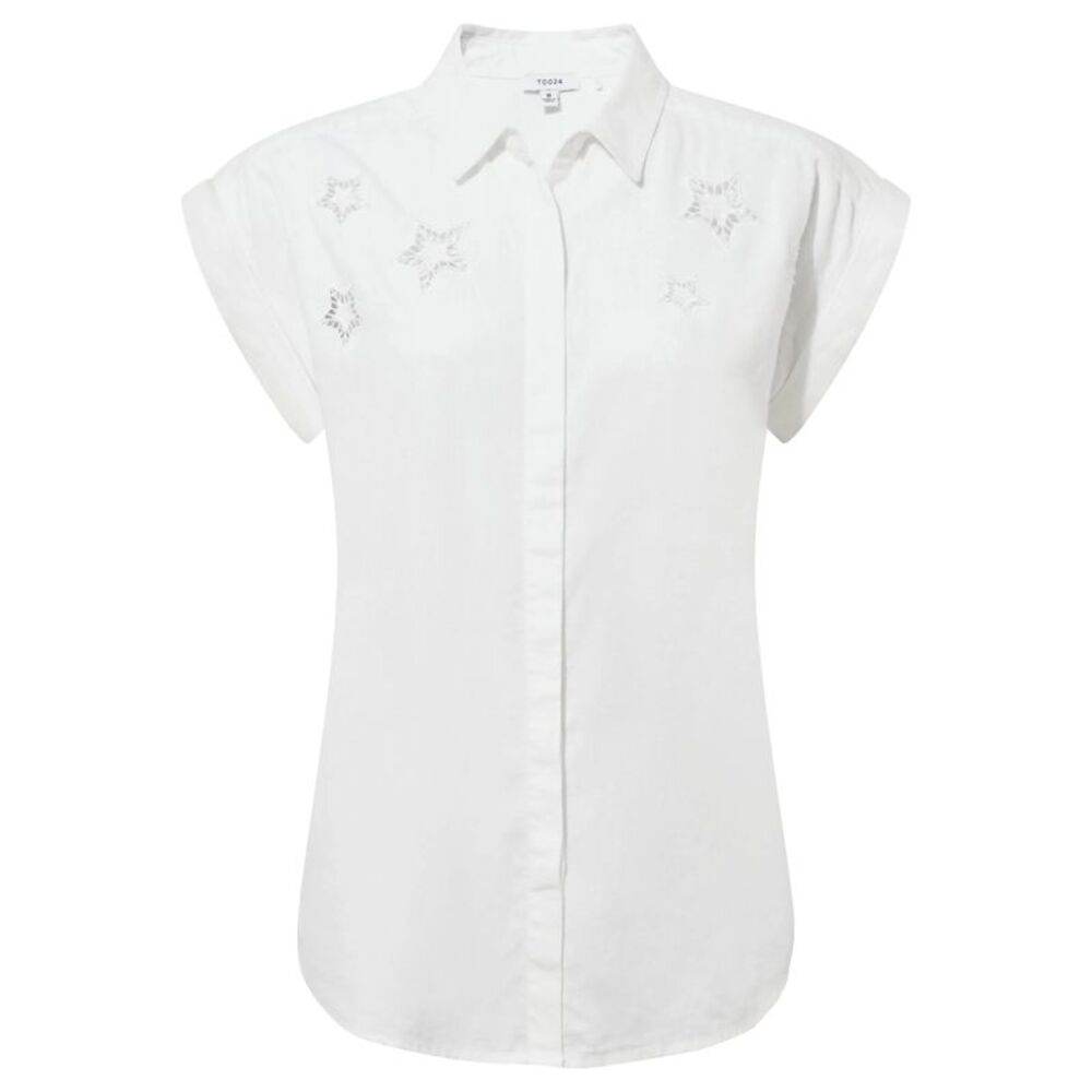 TOG24 Womens/Ladies Scarlett Star Shirt / Optic White